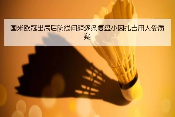 国米欧冠出局后防线问题逐条复盘小因扎吉用人受质疑